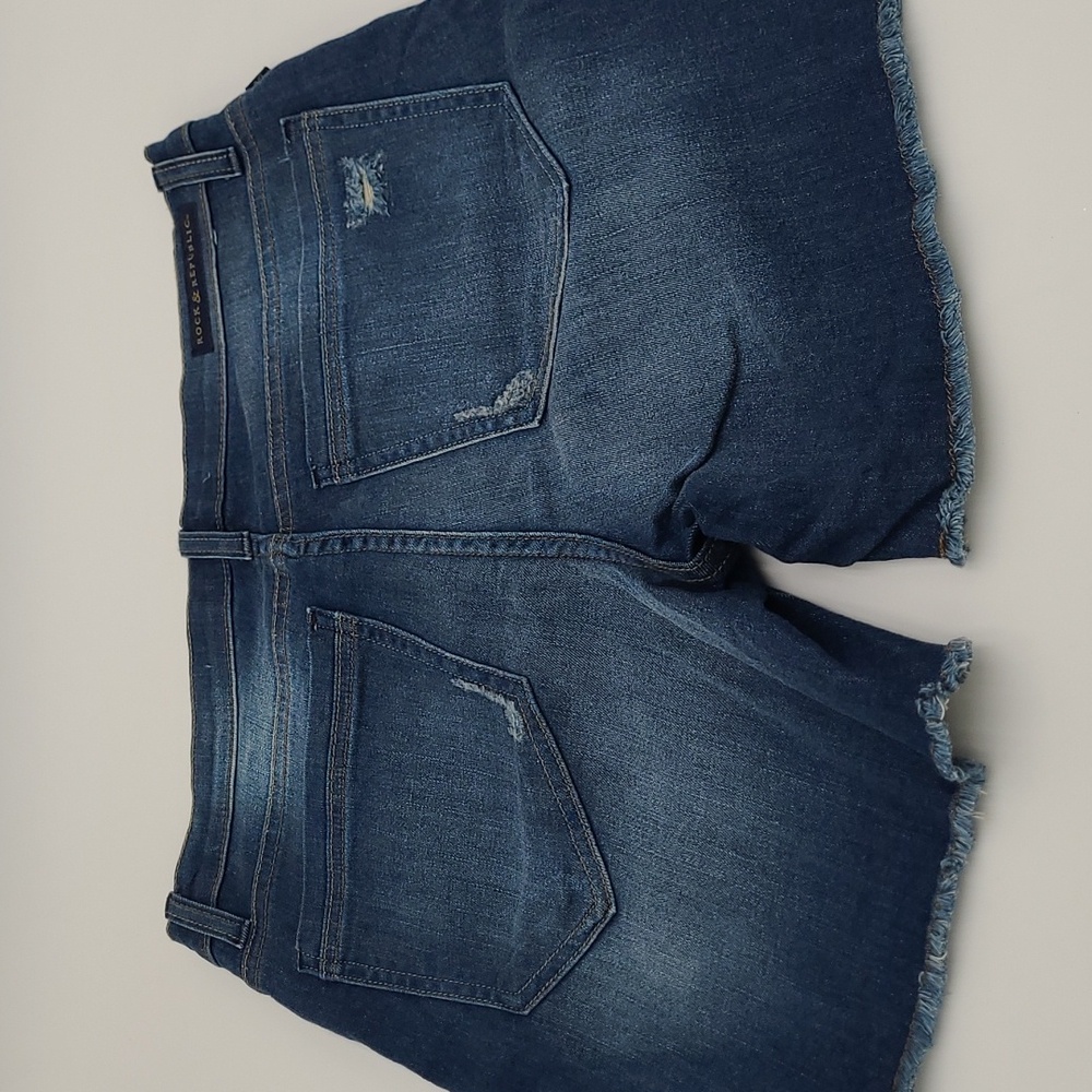 Rock & Republic Bumpershoot Bermuda Jean Shorts Women's Size 12 - Picture 6 of 12